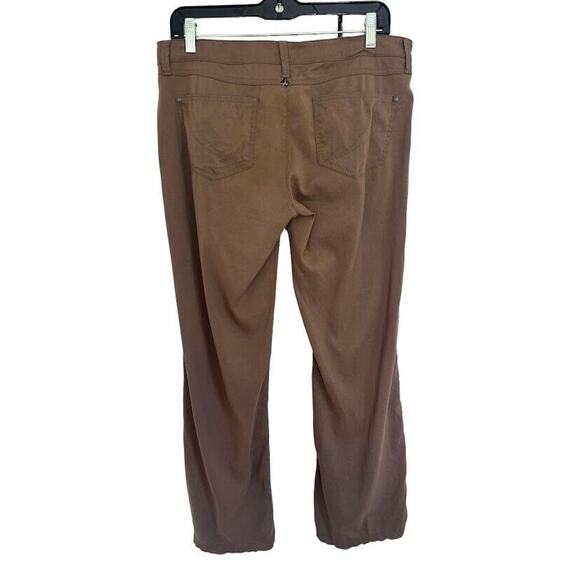 PrAna Womens Breathe Hiking Outdoor Straight Pants Size 8 Brown Nylon Stretch - Picture 4 of 6